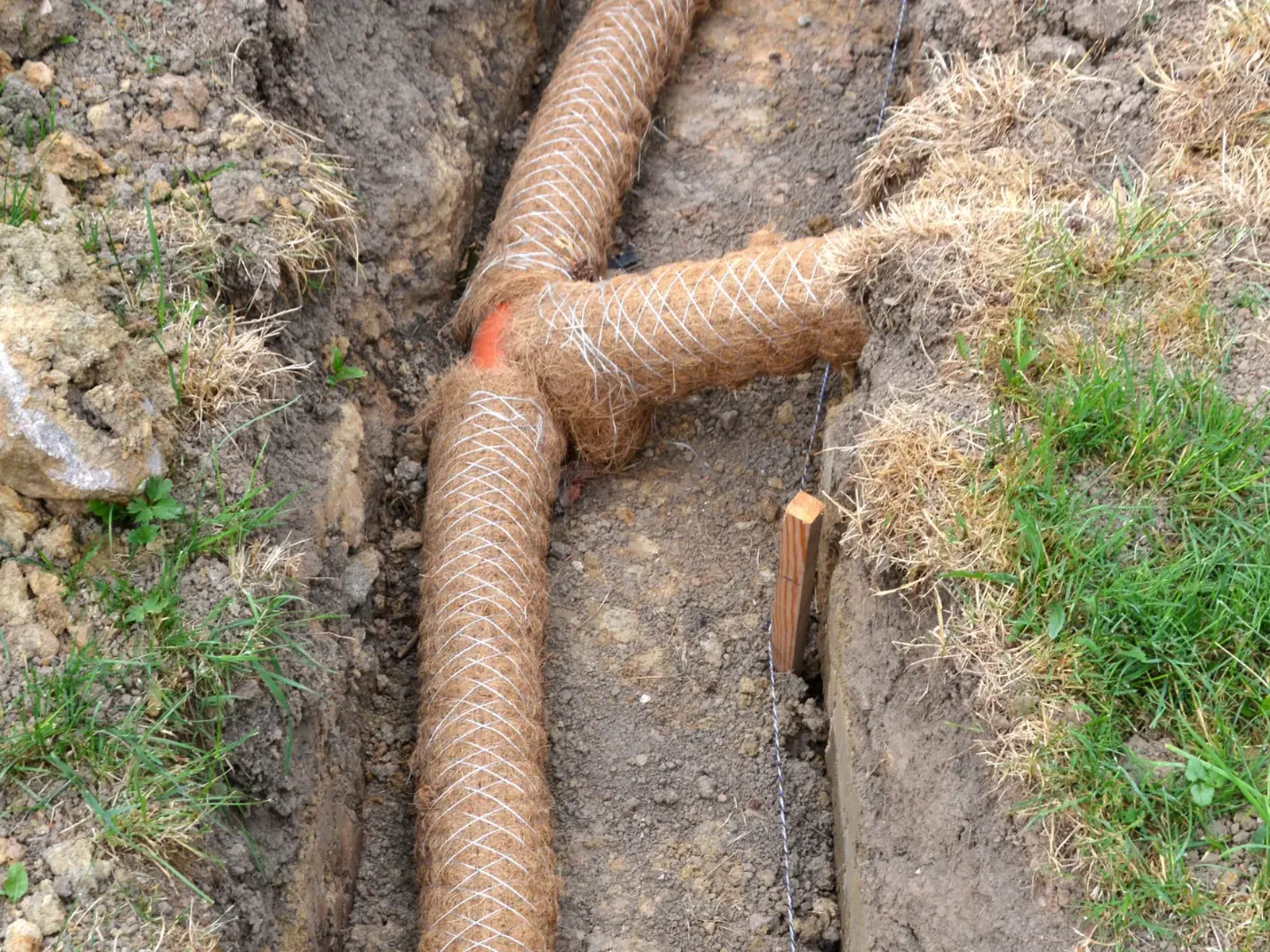 Garden drainage installation – drainage by Fines Landscaping, King's Lynn